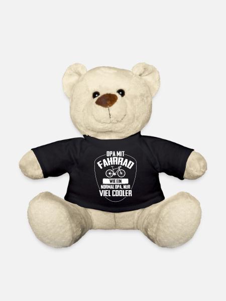 Opa mit Fahrrad - nur cooler - lustiges Bike - Teddy - Schwarz