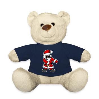 Floss Flossing cool Weihnachtsmann Weihnachten - Teddy - French Navy - Vorne