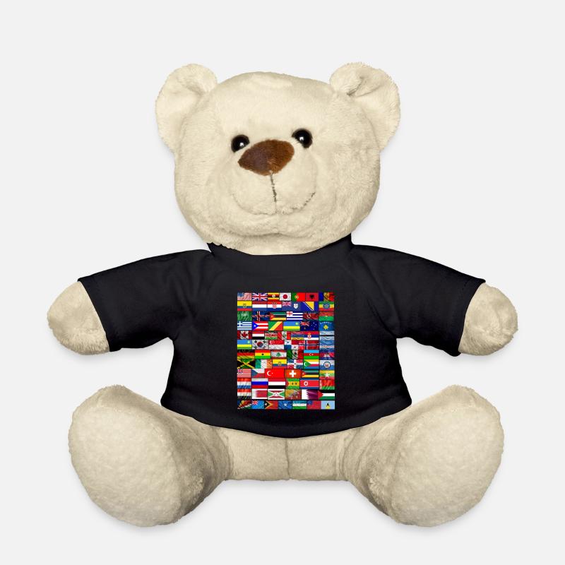 Flaggen aus aller Welt 2 - Teddy - Schwarz