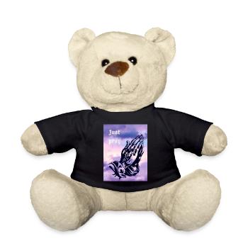 Priez simplement en priant les mains - Nounours - noir - Devant