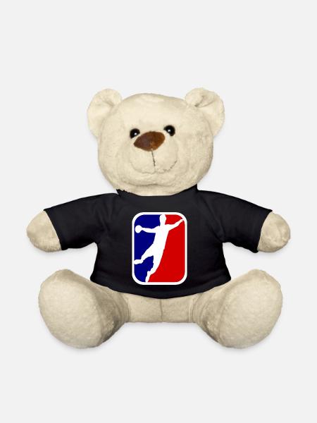 Handball. Fan de handball. Handballeur. - Nounours - noir