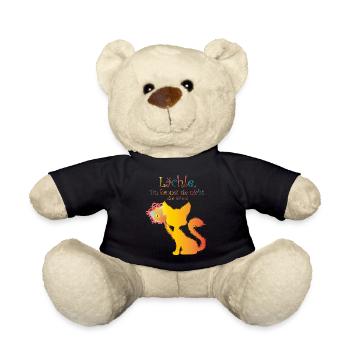 Verrueckte Katze 01 01 - Teddy Bear - black - Front