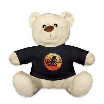 Idée cadeau poulpe poulpe - Nounours - noir - Devant