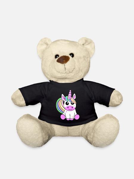 Une jolie licorne. - Nounours - noir