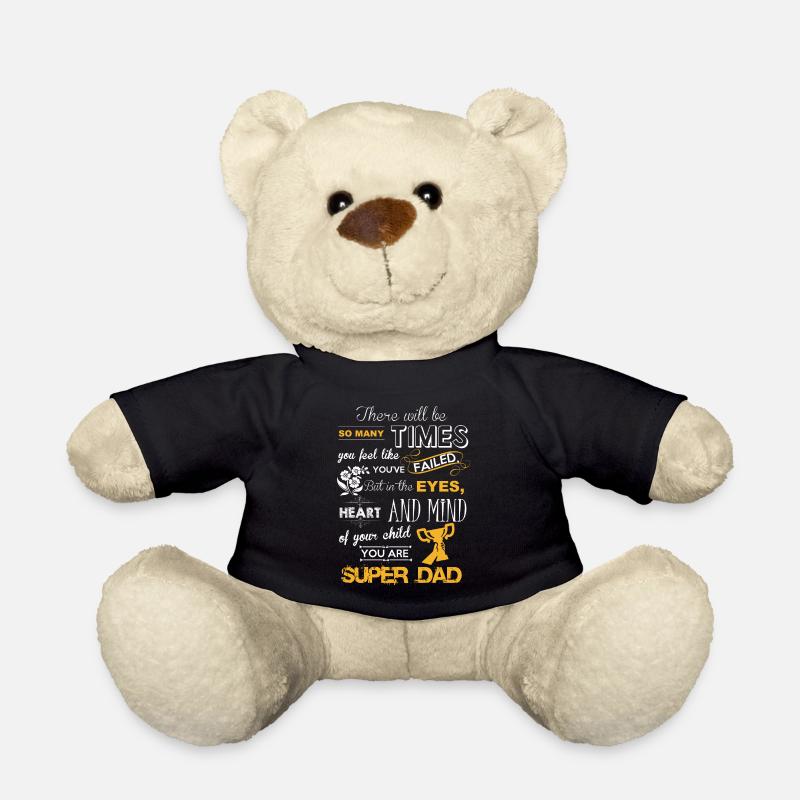 Du bist mein Super-Vater, Vatertagsgeschenk. - Teddy - Schwarz