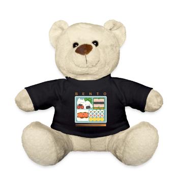 Anime Bento Box Manga Geschenk Idee - Teddy - Schwarz - Vorne