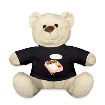 Anime Bento Box Manga Geschenk Idee - Teddy - Schwarz - Vorne