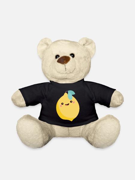 Zitrone - Teddy - Schwarz