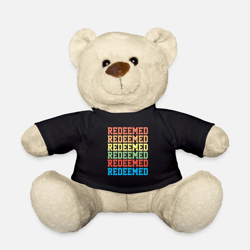 Eingelöst - christliche Zitate - Teddy - Schwarz