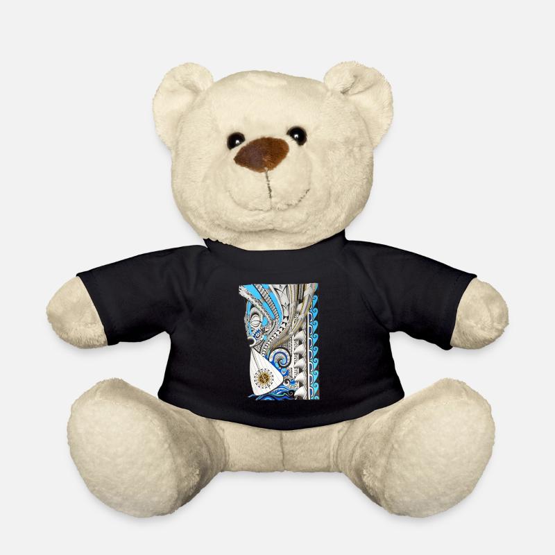 Tahitian canoe vaa - Teddy Bear - black