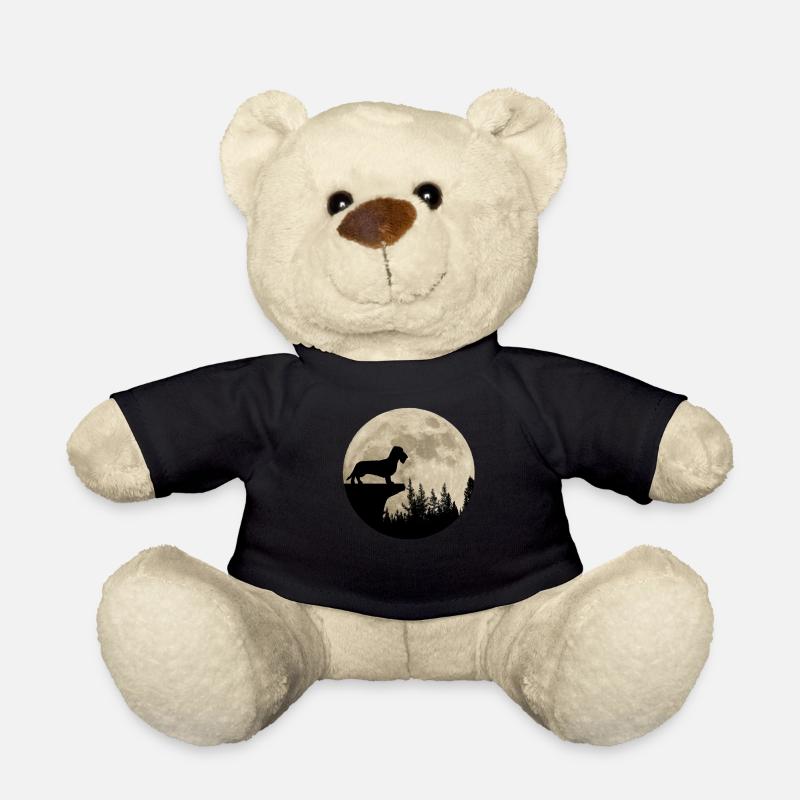 Dackel Rauhaar Teckel Dachshund Mond Geschenk - Teddy - Schwarz