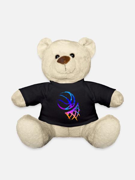 Basketball sport basketball player gift - Teddy Bear - black