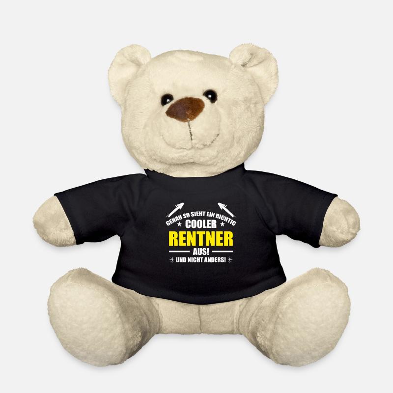 So sieht ein richtig cooler Rentner aus - Teddy - Schwarz