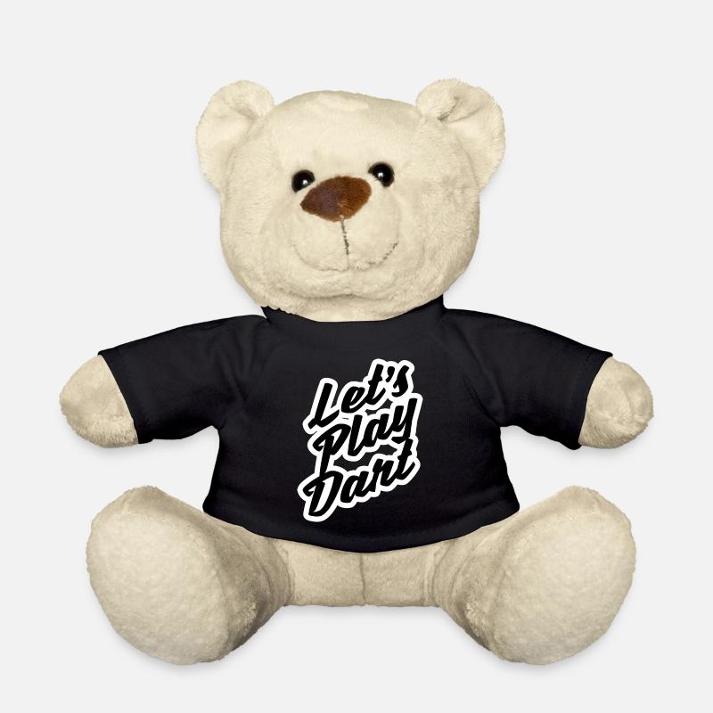Dart Darts Dartspieler Dartscheibe Geschenk - Teddy - Schwarz