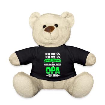 Viel zu jung als ein alter Opa zu sein - Teddy - Schwarz - Vorne