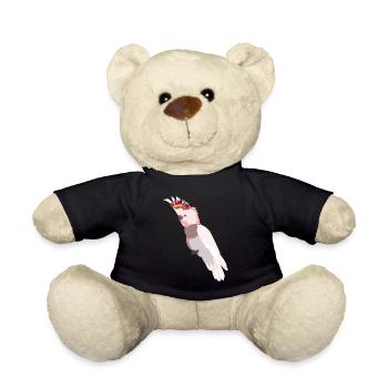 Papagei - Rosa Kakadu - Teddy - Schwarz - Vorne