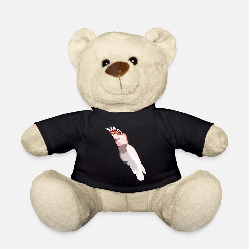 Perroquet - cacatoès rose - Nounours - noir