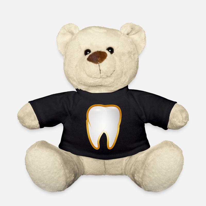 Une dent dans le cadre doré style de dent d’or - Nounours - noir