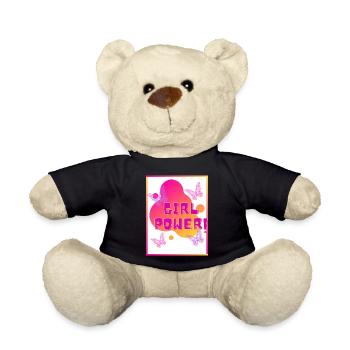 Girl POWER - Nounours - noir - Devant
