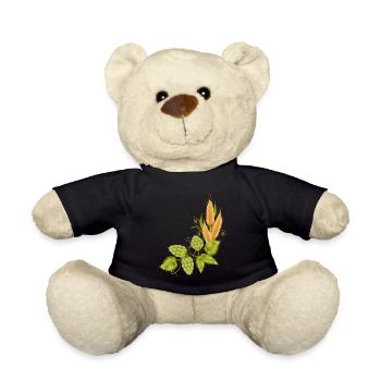 Hops and malt base to brew beer - Teddy Bear - black - Front
