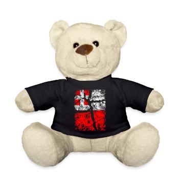 Utrecht Flag - Vintage with Krakel - Teddy Bear - black - Front