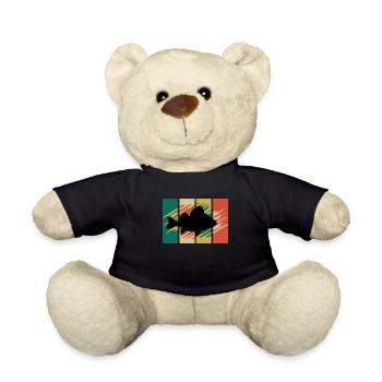 Barsch Angeln Fisch Angler Barsch angeln - Teddy - Schwarz - Vorne