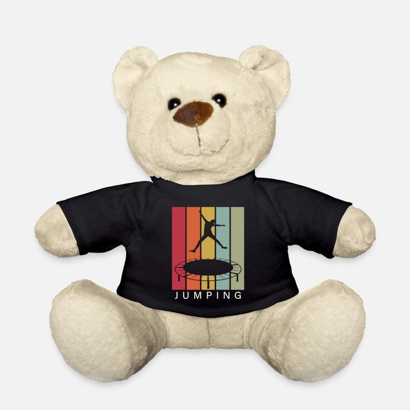 Jumping Springen Trampolin Sport - Teddy - Schwarz
