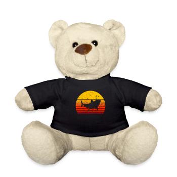 Shark Shark Fish Sea Sharks - Teddy Bear - black - Front