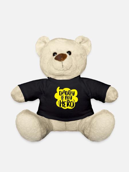 Dad To Be Daddy Is My Hero - Teddy - Schwarz