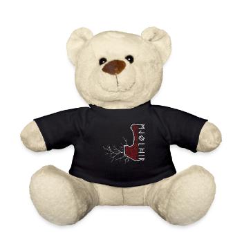 Der Hammer von Thor mit Blitzen - Mjölnir - Teddy - Schwarz - Vorne