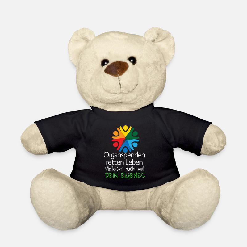Organspenden retten Leben 23 - Teddy - Schwarz