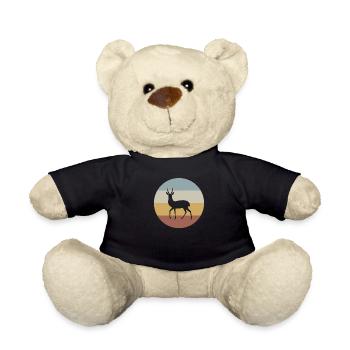 Antelope Africa Wilderness Gazelle - Teddy Bear - black - Front