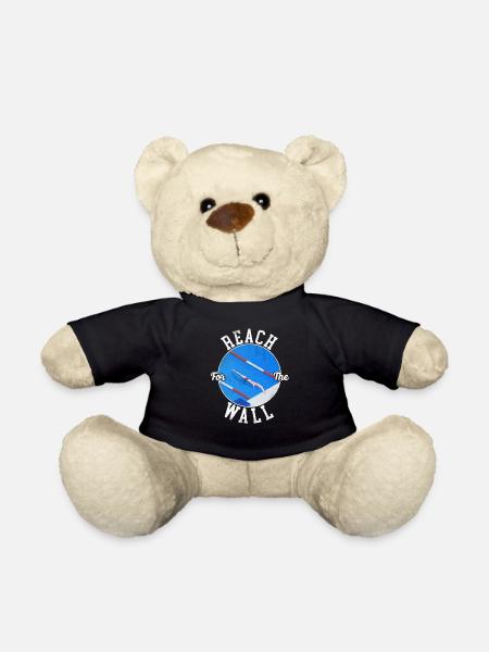 Swimming Swimmer Swim Reach For - Teddy Bear - black