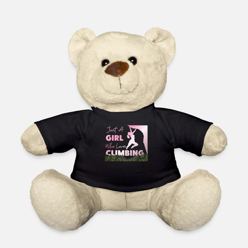 Rock Climbing Climber Just A Girl - Teddy - Schwarz