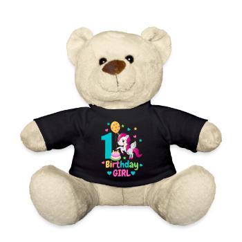 1. Geburtstag. erster Geburtstag - Teddy - Schwarz - Vorne