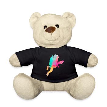 Scuba Diving Watercolor Diver - Teddy - Schwarz - Vorne