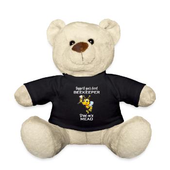 Trinkt mehr Met - Biene mit Trinkhorn - Met - Teddy - Schwarz - Vorne