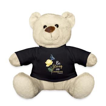 Christian Bible Verse Quote - Teddy - Schwarz - Vorne