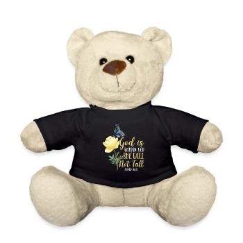 Christian Bible Verse Quote - Teddy - Schwarz - Vorne