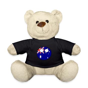 Countryball Country Ball Country Home Australia - Teddy Bear - black - Front