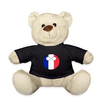 Countryball pays Patrie France - Nounours - noir - Devant