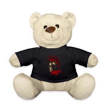 Soldat spartiate Casque corinthien Leonidas Casquette rouge - Nounours - noir - Devant