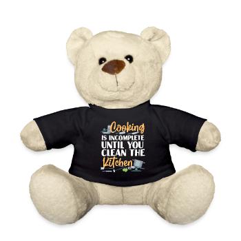 Cooking Cook Kitchen Chef Cooking - Teddy Bear - black - Front