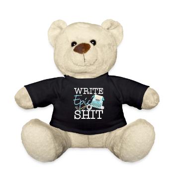 Writing Typewriter Novel Writer & - Teddy - Schwarz - Vorne