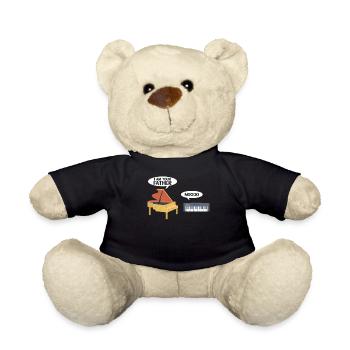 Professeur de piano Pianiste Clavier - Nounours - noir - Devant