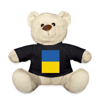 Solidarité avec l’Ukraine - Nounours - noir - Devant