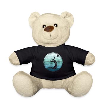 Volleyball Player Team Retro - Teddy Bear - black - Front