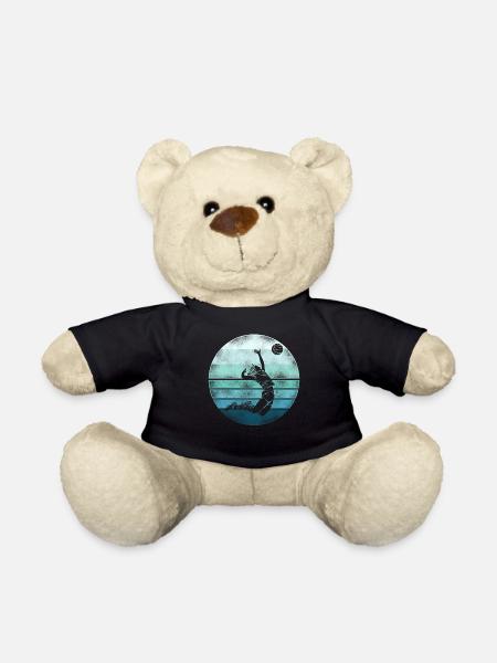 Volleyball Player Team Retro - Teddy - Schwarz