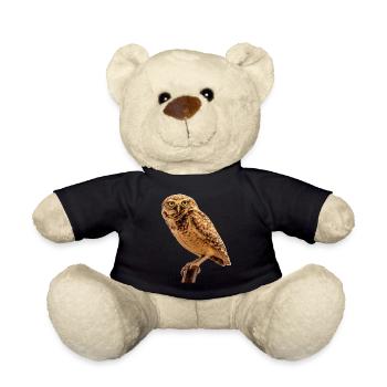 owl owl - Teddy Bear - black - Front
