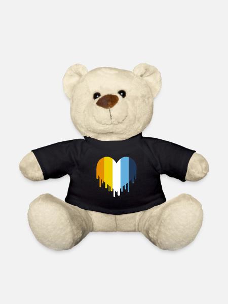 Tropfend Heart Aroace Pride - Teddy - Schwarz